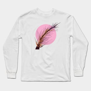 Pop Art Pine Needle Pink Moon Long Sleeve T-Shirt